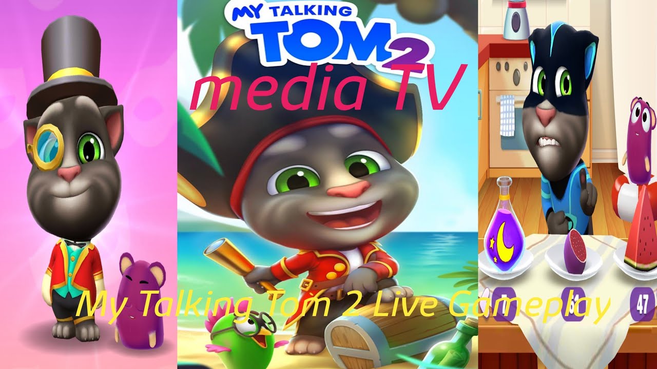 My Talking Tom 2 LiveStream 🔴 | New Fun Gameplay/ Media TV