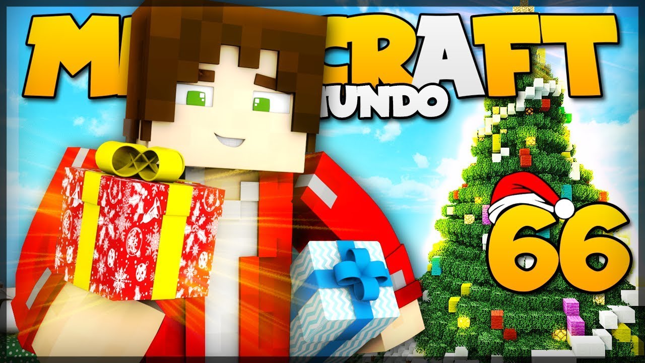 ÁRVORE COM PISCA PISCA FELIZ NATAL! // Meu Mundo 66 // Minecraft