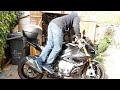 Using the footpegs to help mount/dismount your motorbike