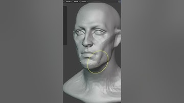 Sculpting a 3D head from scratch in Blender #b3d #tutorial