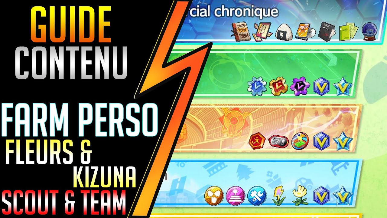 📣GUIDE FARM perso, fleur, kizuna & contenus► Inazuma Eleven Victory Road FR HD