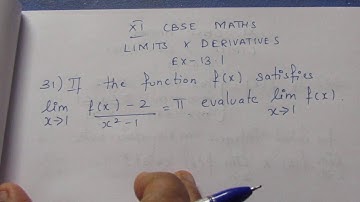 CBSE NCERT CLASS 11 MATHS LIMITS & DERIVATIVES EX 13.1 SUM 31(SOLUTION IN TAMIL)