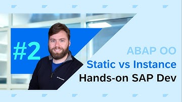 ABAP OO Part 2 - Static vs. Instance