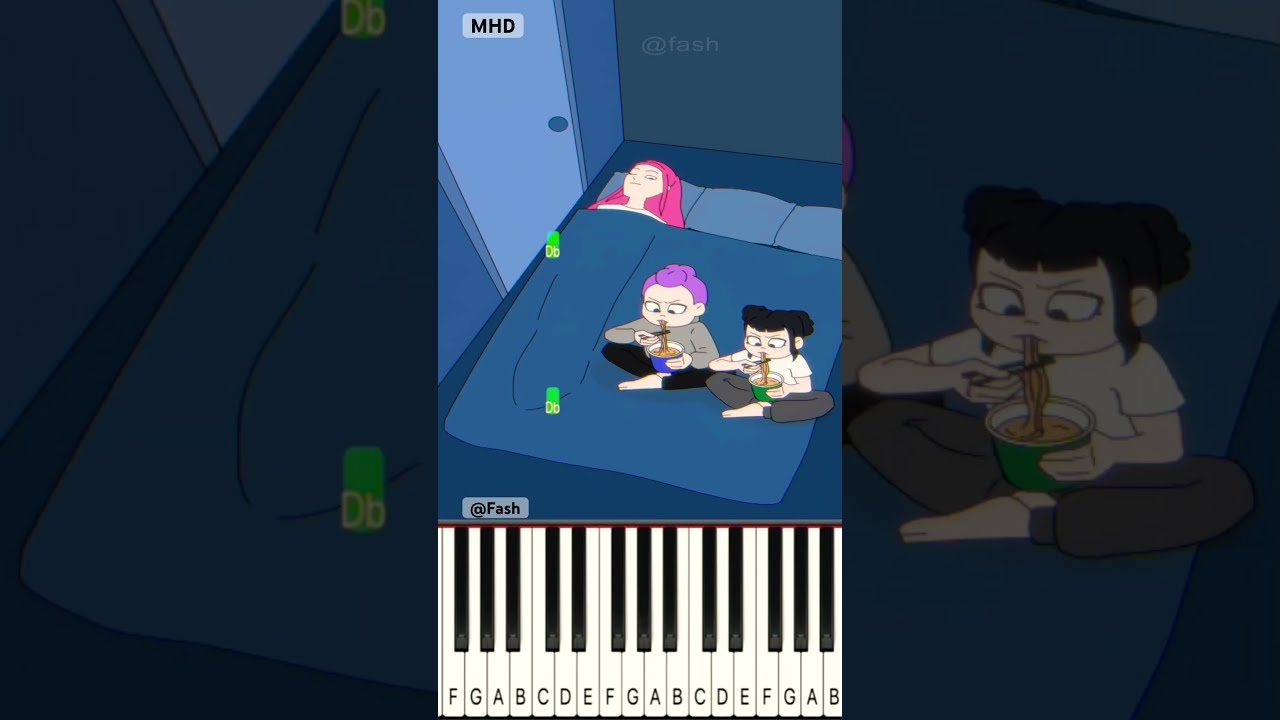 Which One Is Not Sleeping Kpop Demon Hunters Fash Piano Tutorial