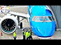 TRIP REPORT | Turbulent Flight to Amsterdam! ツ | KLM Embraer E2 | Warsaw to Amsterdam