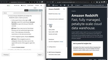 AWS Academy Data Engineering Lab: Storing and Analyzing Data by Using Amazon Redshift