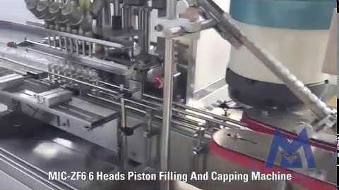MIC ZF8 8 Heads Piston Filling And Capping Machine