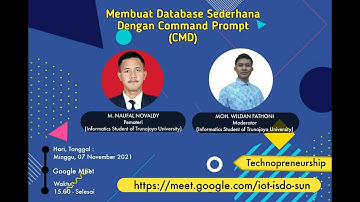 Webinar Membuat Database Sederhana XAMPP MYSQL Menggunakan Command Prompt (CMD) | Technopreneurship