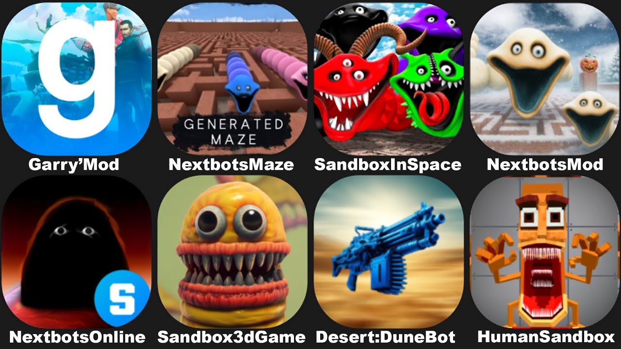 Hungry Worm in NextBots in Playground Mod 10.4.5,Sandbox in Space,Nextbots Online,Nextbots Maze,Gmod