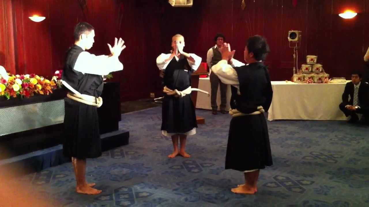 少林寺拳法　世界大会二位メンバーの三人掛け演武