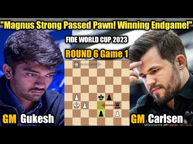 D Gukesh – Magnus Carlsen, FIDE World Cup 2023 1/4 final – LIVE