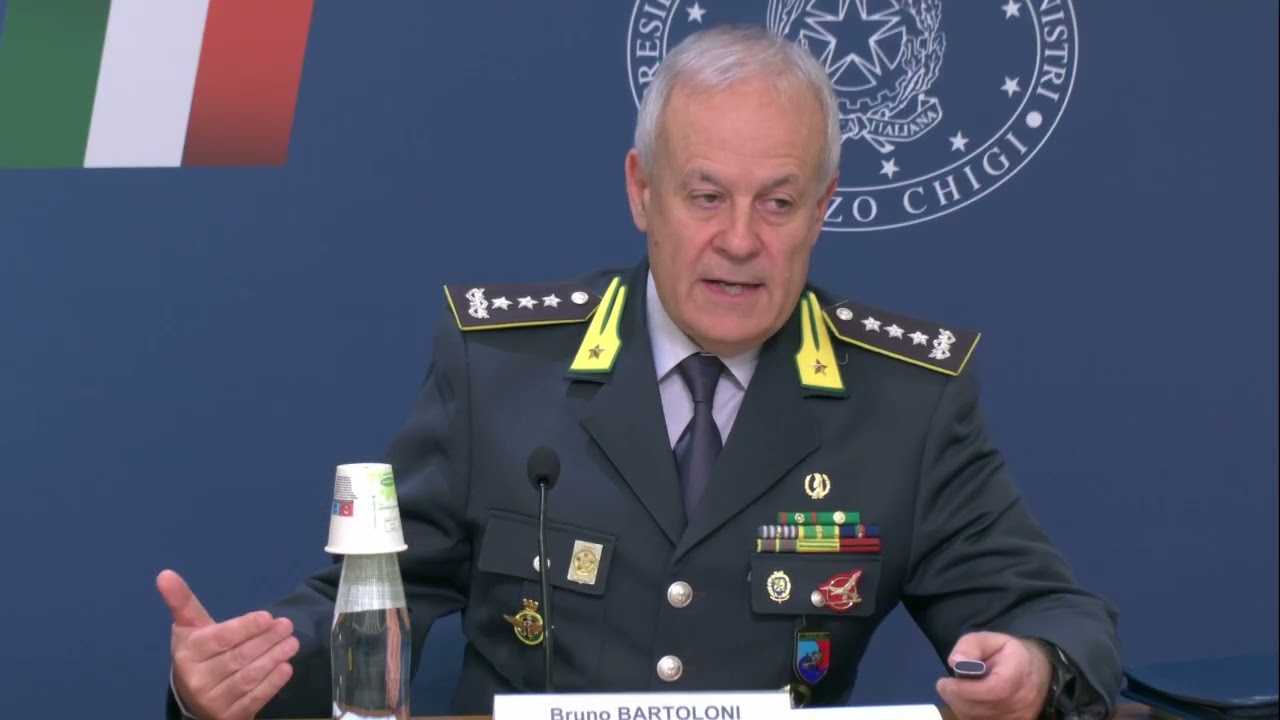 Presentazione della Relazione COLAF, intervento del Generale Bartoloni