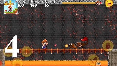 Super Bino Go - Adventure Jungle - Gameplay Walkthrough Part 4 - Level 16- 20 (iOS, Android)