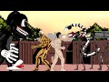 Eren Attack Titan, Reiner vs Cartoon Dog, Siren head. Attack on titan Animation. Drawing cartoon 2