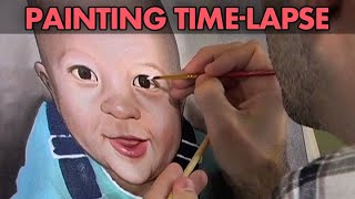 Child Portrait : Oil Painting Time-lapse by ehullquist 1,373 views 10 years ago 2 minutes, 23 seconds