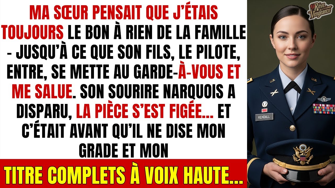 Ma sœur s’est moquée de moi — puis son fils, le pilote, est sorti et m’a saluée.