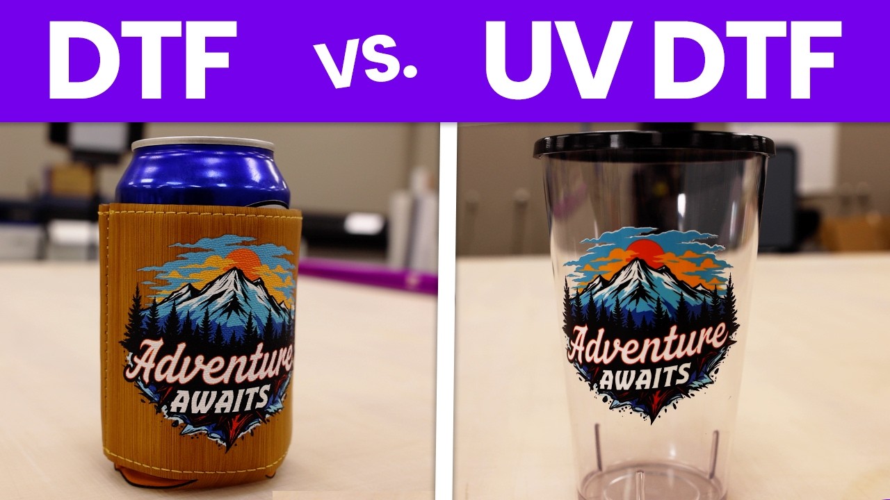 What's the Difference between DTF and UV DTF Transfers? - YouTube