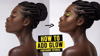 How to make SKIN GLOW and Add SHINE in Photoshop | DODGE and BURN Tutorial