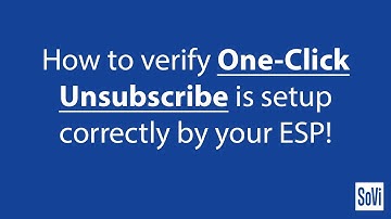 Verify One-Click Unsubscribe Is Setup In Compliance of the New Google and Yahoo Sender Requirements