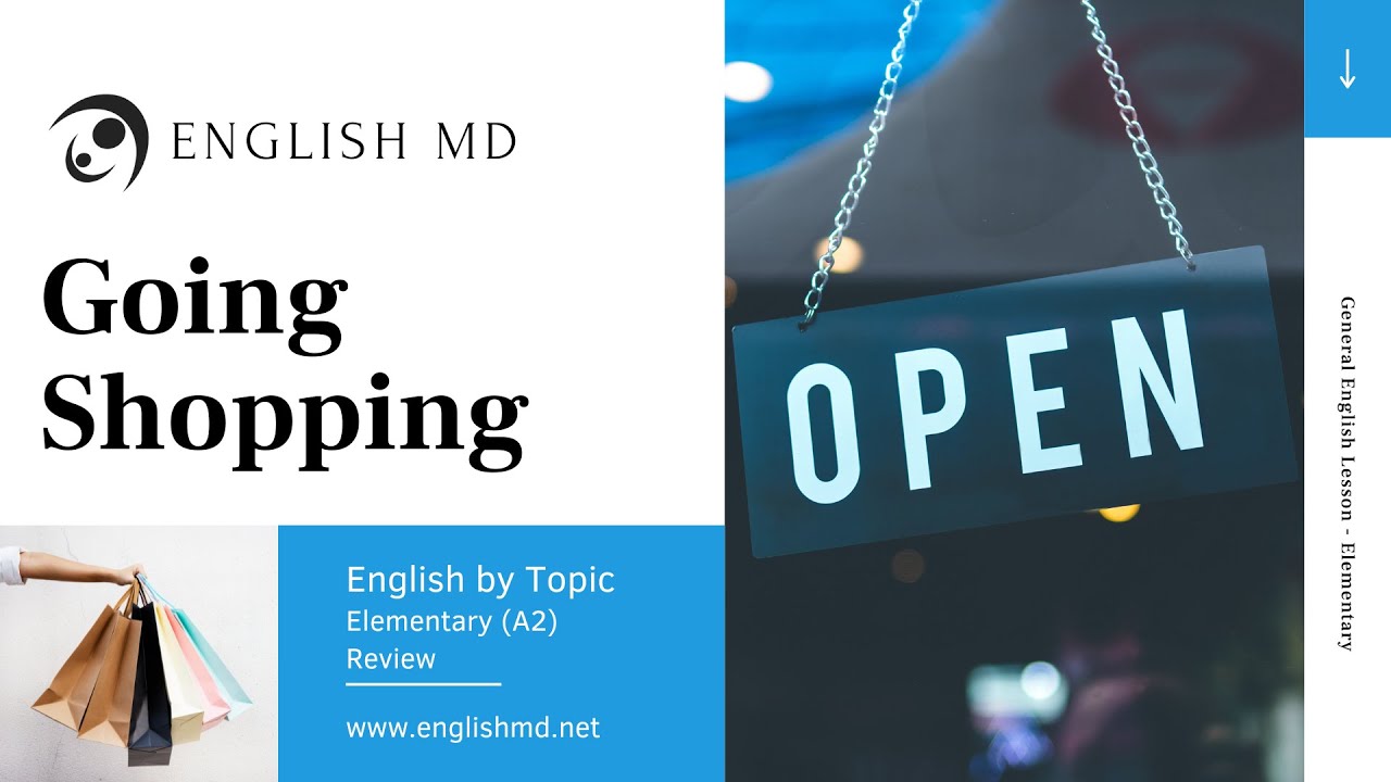Going Shopping | Shopping Vocabulary | Elementary English for ESL Teens & Adults (A2)