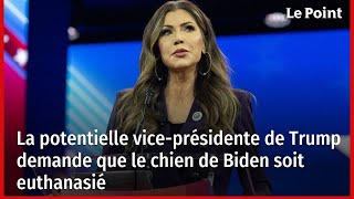 La potentielle vice-présidente de Trump demande que le chien de Biden soit euthanasié