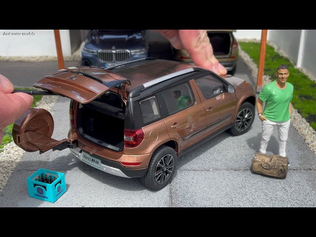 1:18 Skoda Yeti 4x4 TSI facelift (5L) 2013, gold - Paudi [Unboxing