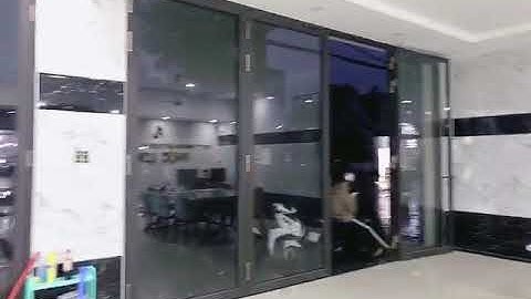 Cửa xếp trượt 4 cánh nhôm Xingfa quảng đông - Long Xuyên An giang