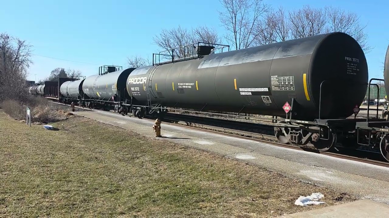 CN Railway eb in East Lansing Michigan on 3/2/2026