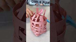 小学校3年生エコクラフトに挑戦！エコバンド クラフトバンド 小物入れ