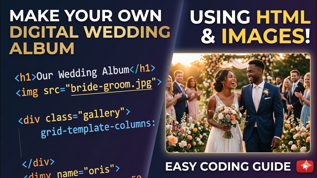 How to Create a 3D Flip Wedding Album using HTML & CSS | Step-by-Step ...