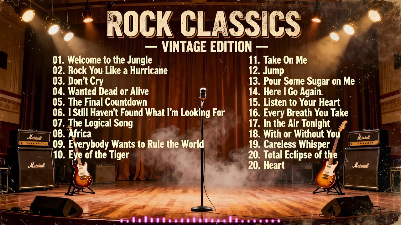 Let the Guitar Heal You 🌙 | Queen Rock Playlist | Retro Guitar Room | Boost Your Spirit