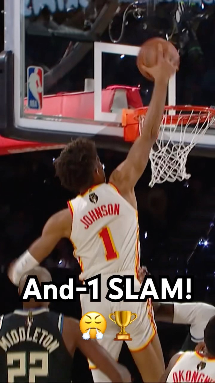 Jalen Johnson GETS UP for the slam \u0026 Jesser loves it! ??|#Shorts