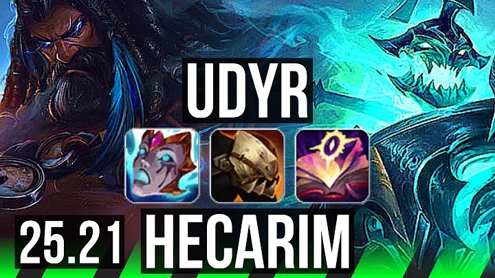 UDYR vs HECARIM (JGL) | 20/0/7, Penta, Legendary, 36k DMG | EUW Diamond | 25.21