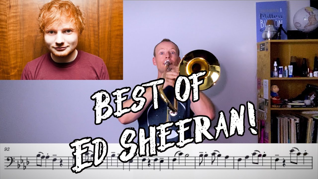 Ed Sheeran Medley Easy Trombone Play Along YouTube