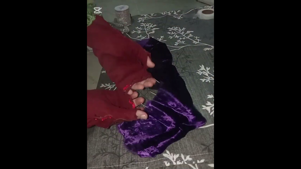 Сохти гулчаҳо аз матоъ бо ороиши зебо😍#ороиш#курт#украшенияскамнями#JavohirLUX