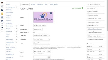 How to Export and Download a course on Canvas
