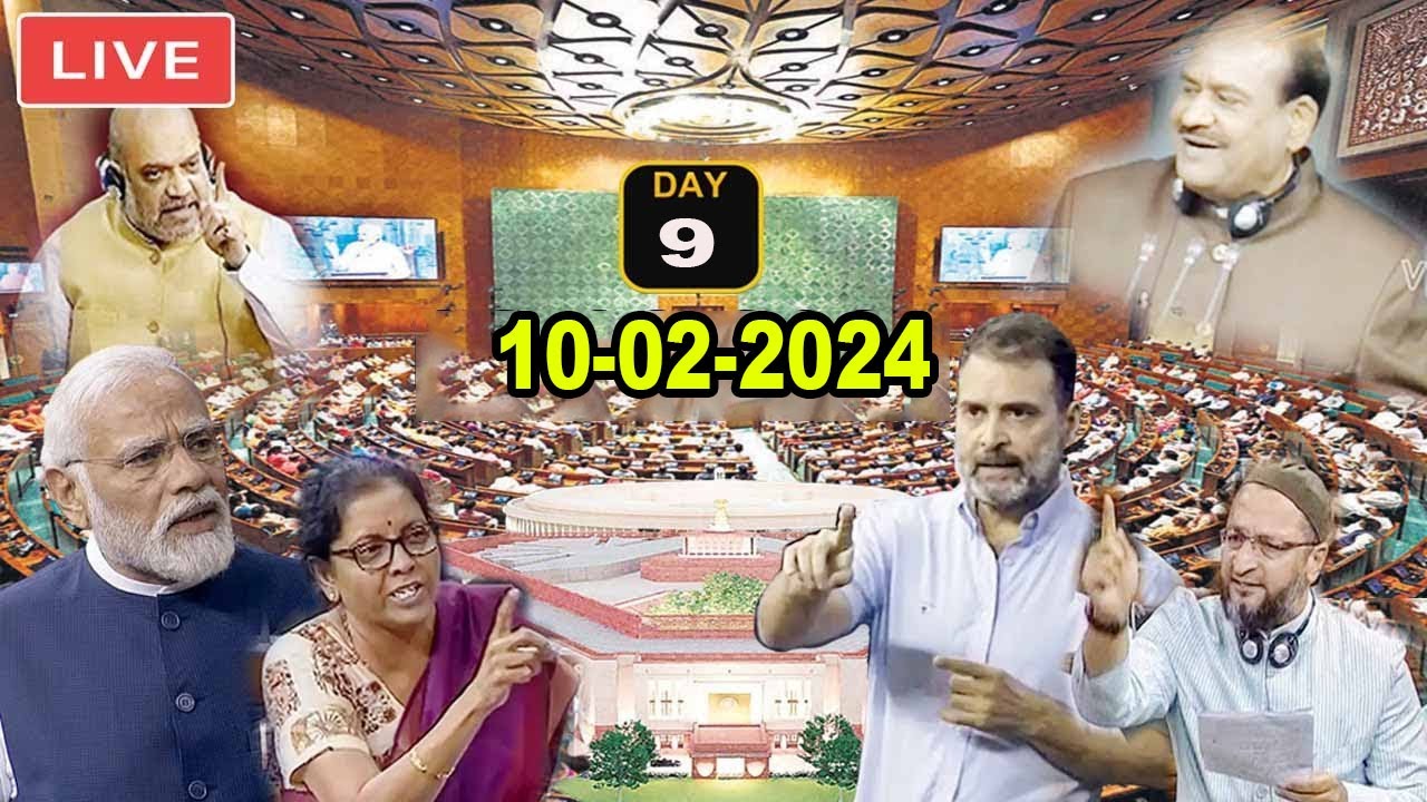 LIVE LOK SABHA : PM Modi Vs Rahul Gandhi in Parliament Budget Session ...