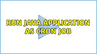 Ubuntu: Run Java application as Cron job