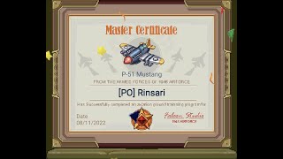 1945 Air Force P-51 Mustang Master Certificate