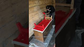 Реставрация серванта в старом доме часть 2. #shorts #diy