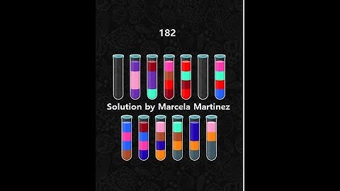 Color Water Sort 3D level 183 | Gameplay Mobile Games