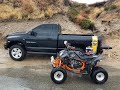 Riding my Polaris Outlaw 500 during Hurricane Hillary 2023