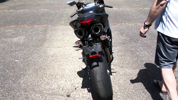 Ducati 848 Evo Stock Exhaust to Akrapovic