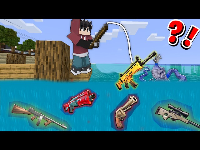Minecraft, But You CAN FISH GUNS! (tagalog)