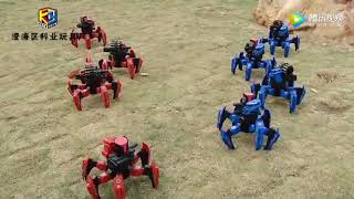 Science Fiction Combat Robot Toy, RC Six-legged Walking Spider Attack Tank Battle Robot