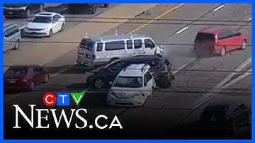 Ohio pileup: Driver stopped on busy U.S. interstate causes multi-vehicle crash  before fleeing scene