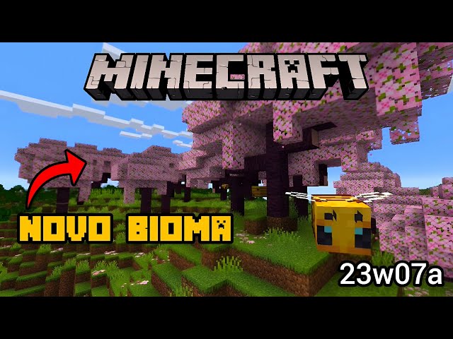 Minecraft Portal 🎄🇧🇷 on X: 🚨🚨URGENTE!! Um NOVO bioma está a caminho  na versão 1.20: o bioma de cerejeira! Esconda-se sob as amplas copas,  passeie pelos blocos de tapetes de flores rosa