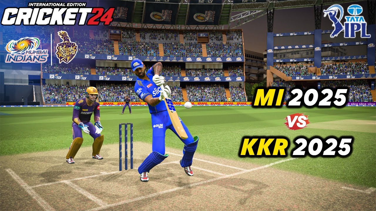 MI vs KKR - High Scoring Thriller Match 😍🔥in Cricket 24