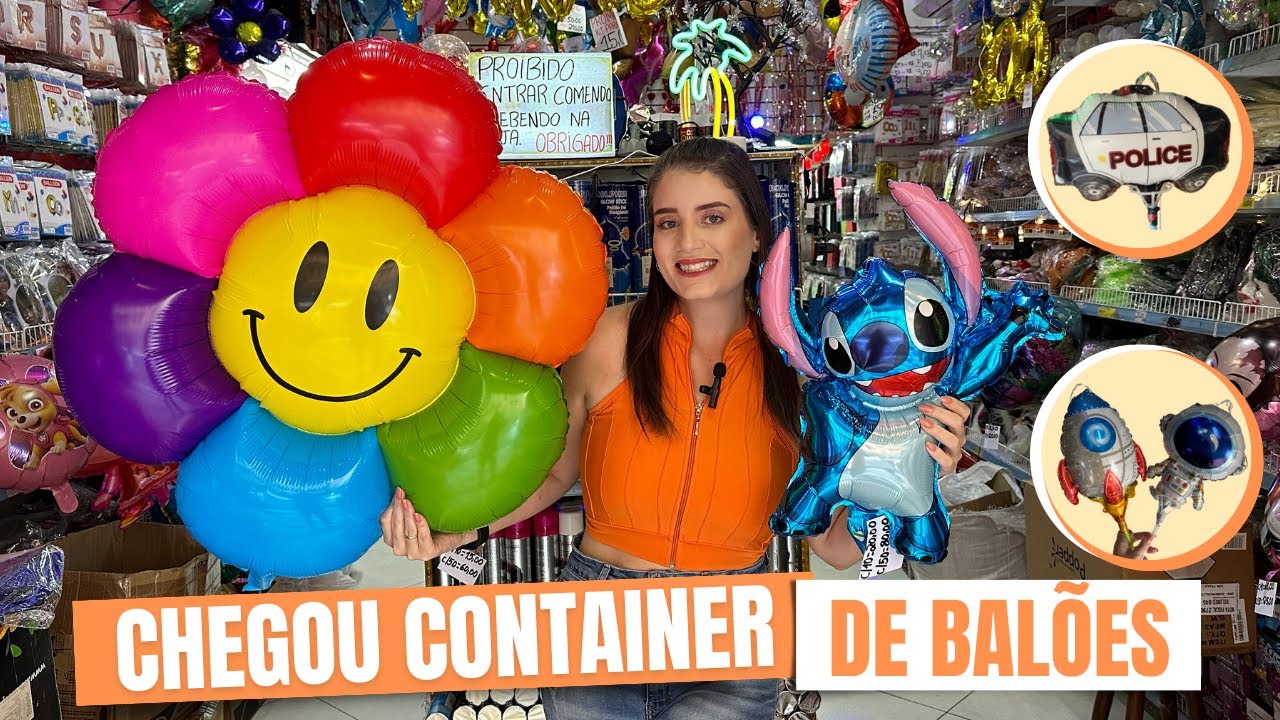 BALÕES BARATOS NA 25 DE MARÇO - CHEGOU CONTAINER DIRETO DA CHINA NA IMPORTADORA JMS