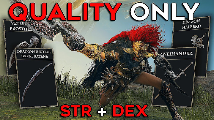 Elden Ring (+DLC) But I Can ONLY LEVEL QUALITY (Str & Dex)